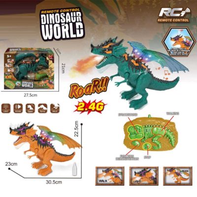 REMOTE CONTROL DINOSAUR WORLD BLUE-LH-D004