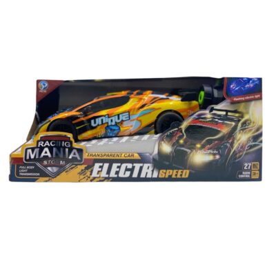 RACING MANIA TRANSPARENT ELECTRIC SPEED CAR-PY999-1C1D